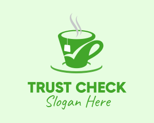 Green Tea Cup logo design