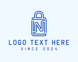 Shopping Bag Letter N logo