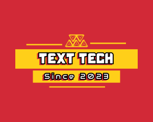 Robotics Gaming Text logo design