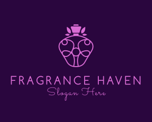 Floral Perfume Scent logo design