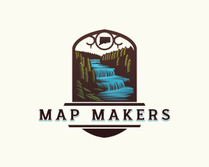 Adventure Waterfalls Park logo design