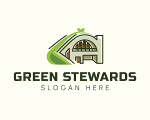 Green Roof Architecture logo design