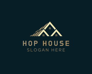 Residential House Roofing logo design