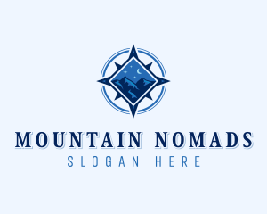 Compass Mountain Travel logo design