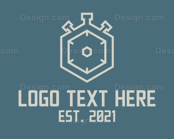 Hexagon Stopwatch Timer Logo