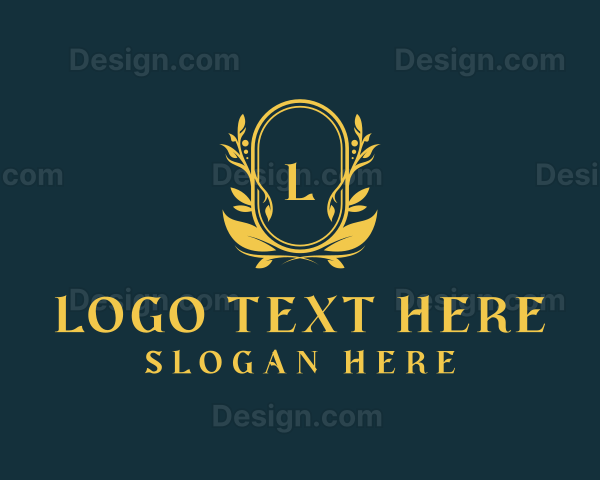 Floral Garden Wedding Logo