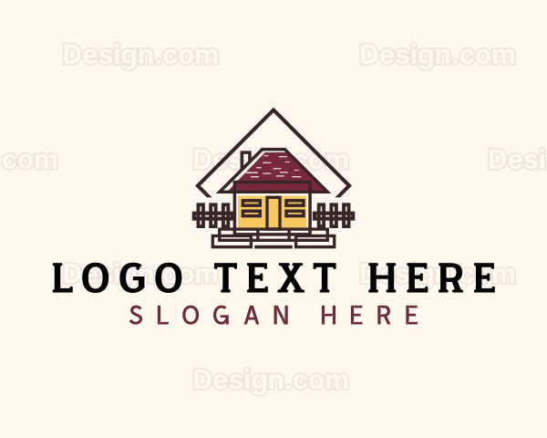 House Cabin Roofing Logo