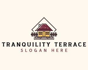 House Cabin Roofing logo design