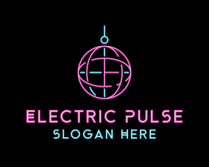 Neon Disco Ball logo