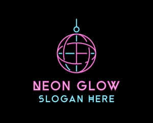 Neon Disco Ball logo
