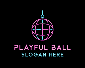 Neon Disco Ball logo