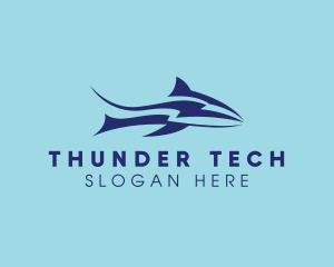 Lightning Thunder Shark logo