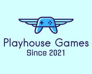 Flying Game Controller logo design