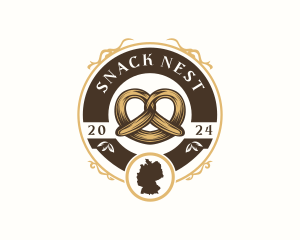 Germany Baked Pretzel  logo design