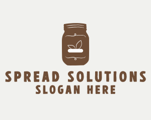 Brown Hipster Jar logo design