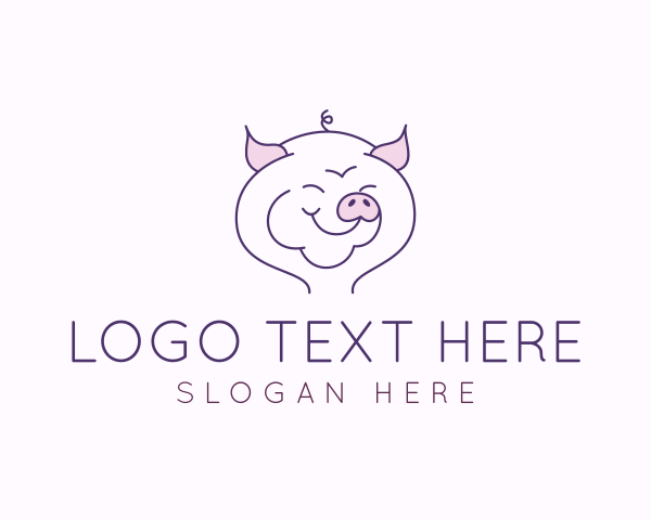 Pig logo example 3