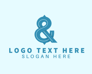 Font - Modern Stylish Ampersand logo design