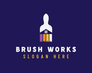 Paint Brush Renovation logo design