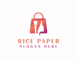 Feminine Cosmetics Boutique Bag logo design