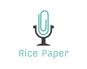 Paper Clip Podcast logo design