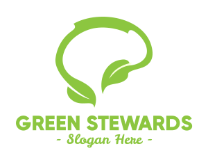 Green Natural Thinking logo design