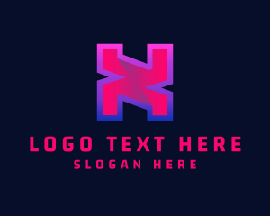 Cyber Technology Letter H logo