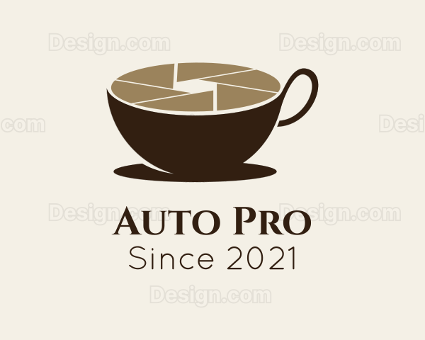 Coffee Cup Shutter Photography Logo