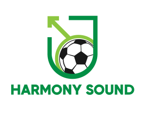 Soccer Ball Arrow logo
