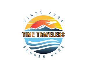 Airplane Travel Tourism logo design