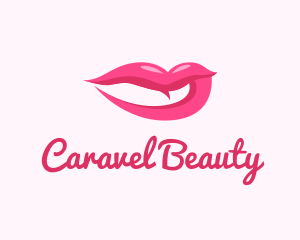 Sexy Pink Lips logo design