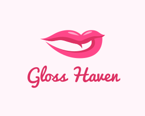 Sexy Pink Lips logo design