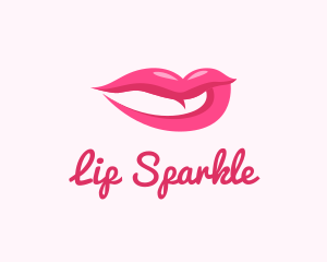 Sexy Pink Lips logo design