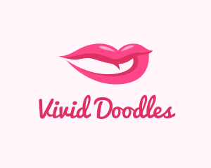 Sexy Pink Lips logo design