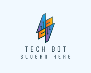 Tech Circuit Network logo design