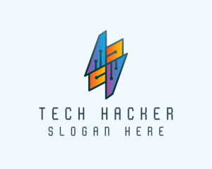 Tech Circuit Network logo design