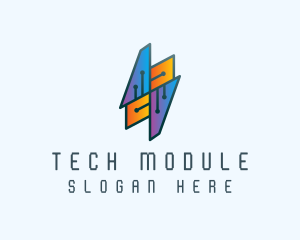 Tech Circuit Network logo design