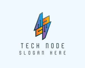 Tech Circuit Network logo design