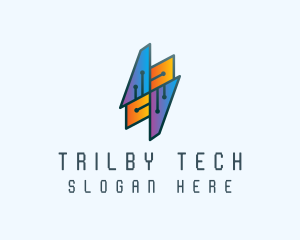 Tech Circuit Network logo design