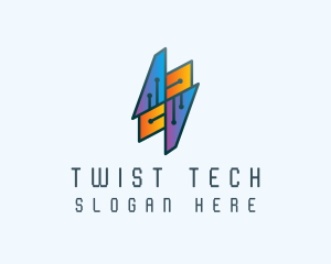 Tech Circuit Network logo design