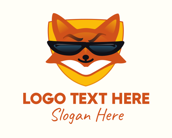 Orange Fox logo example 1