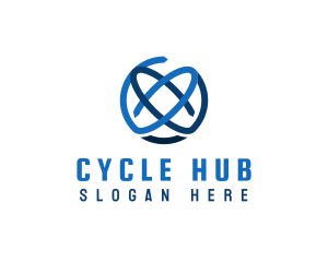 Global Cycle Orbit Business logo design