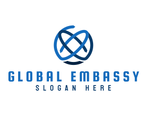 Global Cycle Orbit Business logo design