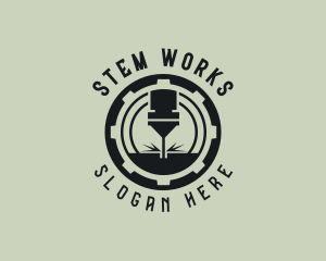 CNC Laser Machinery logo design