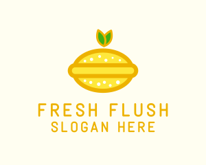 Organic Lemon Fruit  logo design