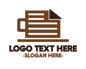 Document - Coffee Mug Document logo design