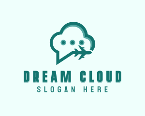 Cloud Flight Plane logo design