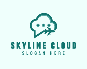 Cloud Flight Plane logo design