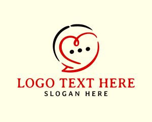 Heart Chat Communication logo