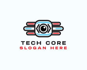 Tech Camera Surveillance logo design