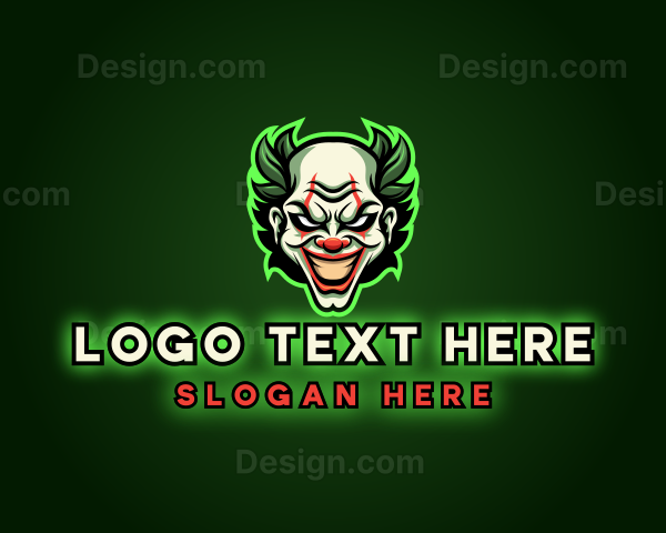 Scary Clown Joker Logo